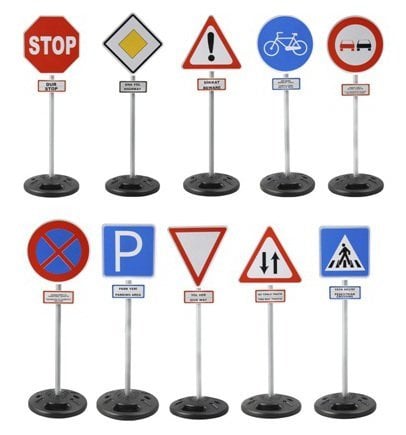 trafik işaretleri seti