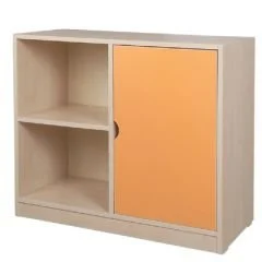 2 Bölmeli 1 Kapaklı Dolap anaokulu ve kreş sınıf dolabı