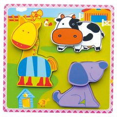 3D Mutlu Çiftlik Puzzle ahşap anaokulu yapboz