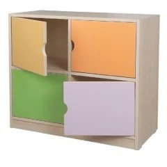 4 Kapaklı Dolap anaokulu ve kreş sınıf dolabı