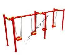 anaokulu ve kreş için 4 lü dörtlü park salıncağı seti