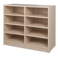 8 Bölmeli Raflı Dolap anaokulu ve kreş sınıf dolabı