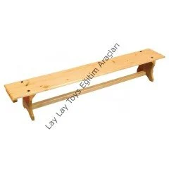 anaokulu için ahşap oturma bankı sarı çam 180x26x30 cm
