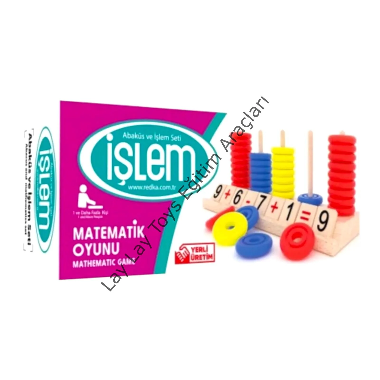 Ahşap matematik işlem oyunu anaokulu için eğitici ve zeka geliştirici matematik seti