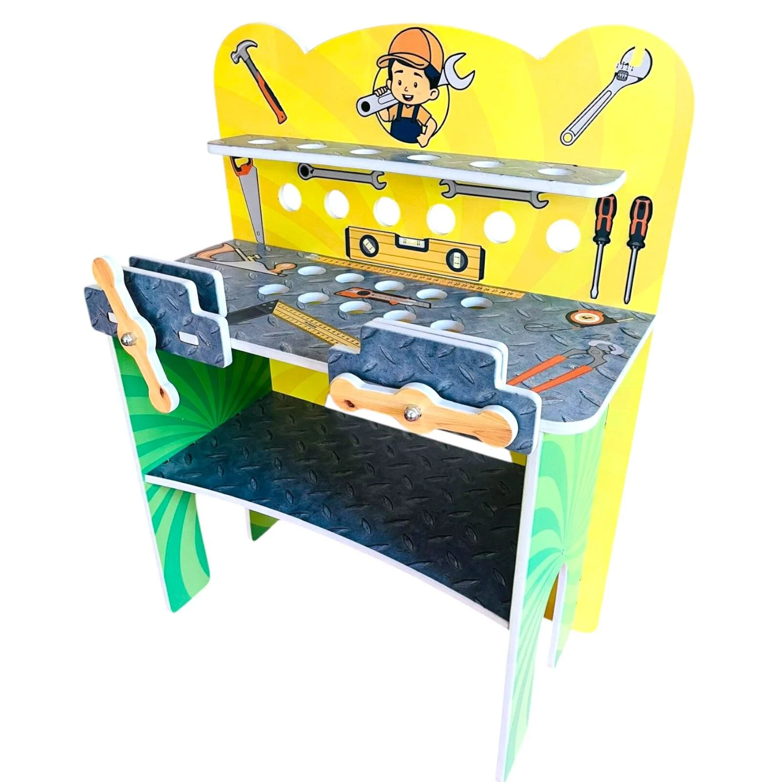 anaokulu için ahşap mini tamir köşesi çocuk eğitici tamir seti