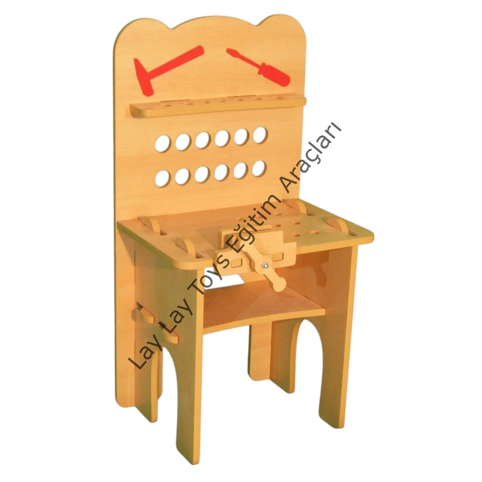 Anaokulu için ahşap tamir köşesi kayın