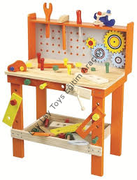 anaokulu için ahşap tamir tezgahı çocuk eğitici oyuncak seti