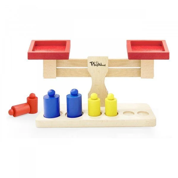 Ahşap terazi eğitici matematik oyunu