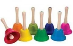 Anaokulu için notalı el zili ritim ve melodi aleti