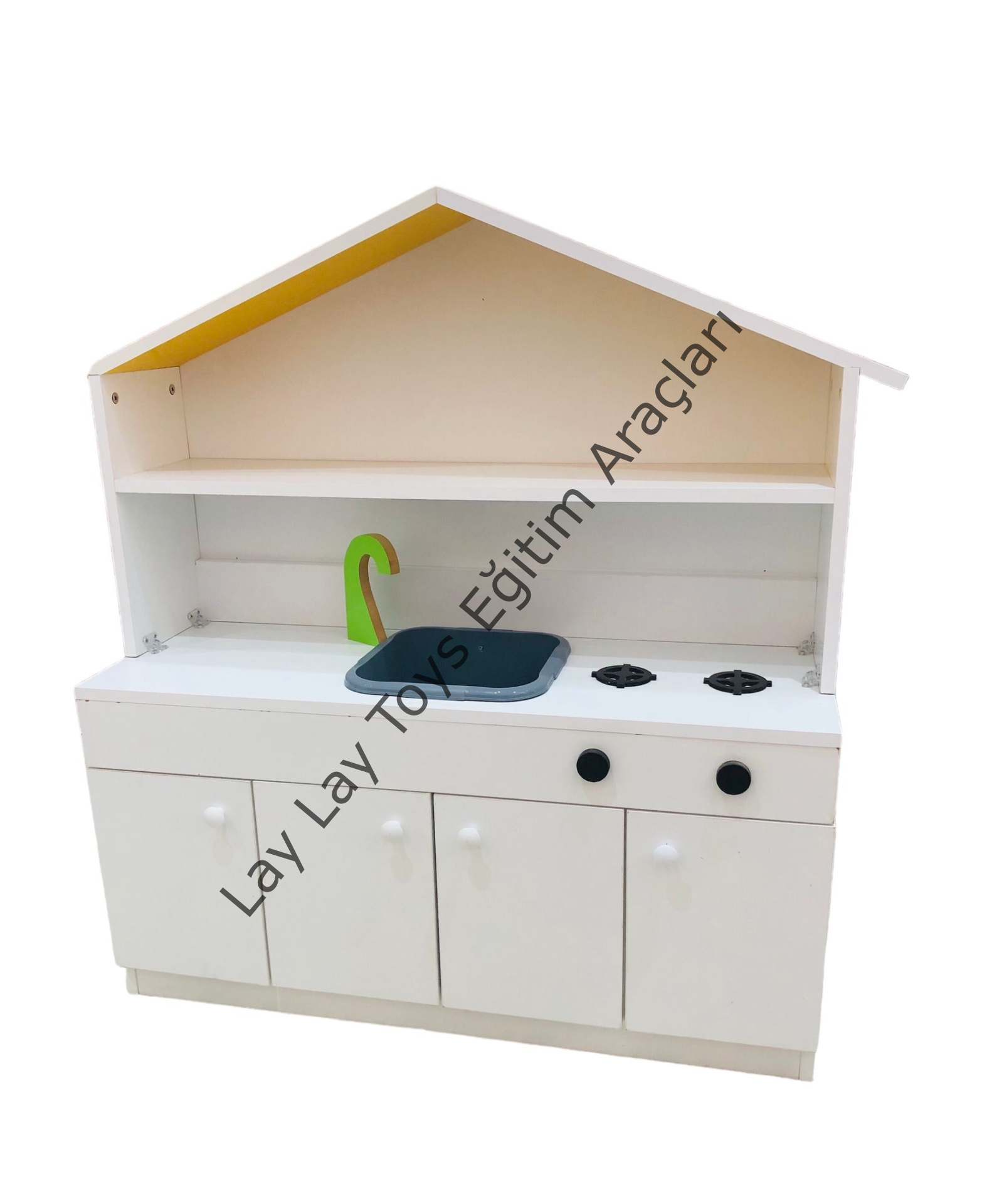 anaokulu için ahşap mutfak seti yerli üretim oyun köşesi