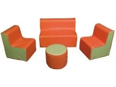 anaokulu için sünger koltuk takımı çocuk sınıf oturma grubu
