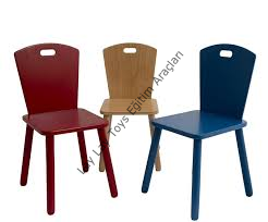 anaokulu için renkli ahşap çocuk sandalyesi