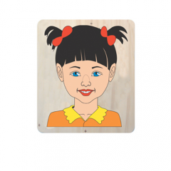 Yüz Puzzle Kız ahşap anaokulu eğitici puzzle