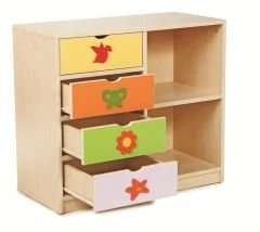 Anasınıfı dolabı figürlü 40x80x80 cm