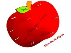 Ana sınıfı elma müzik köşesi duvar modeli