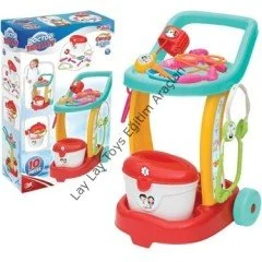 Arabalı doktor seti anaokulu medikal oyun seti