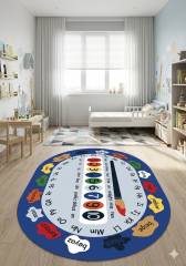 anaokulu ve kreş için 140x190 cm eğitici boyama oyun halısı