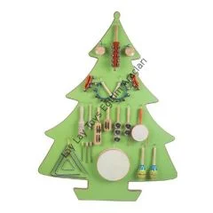 Ağaç müzik köşesi anaokulu duvar modeli 90x70 cm