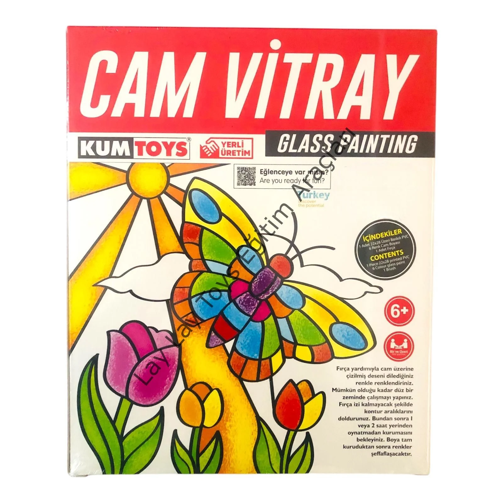 Anaokulu cam boyama oyunu çocuklar için eğitici ve yaratıcı pvc boyama seti