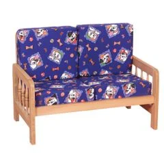 İkili çocuk ahşap koltuk anaokulu ve kreş için