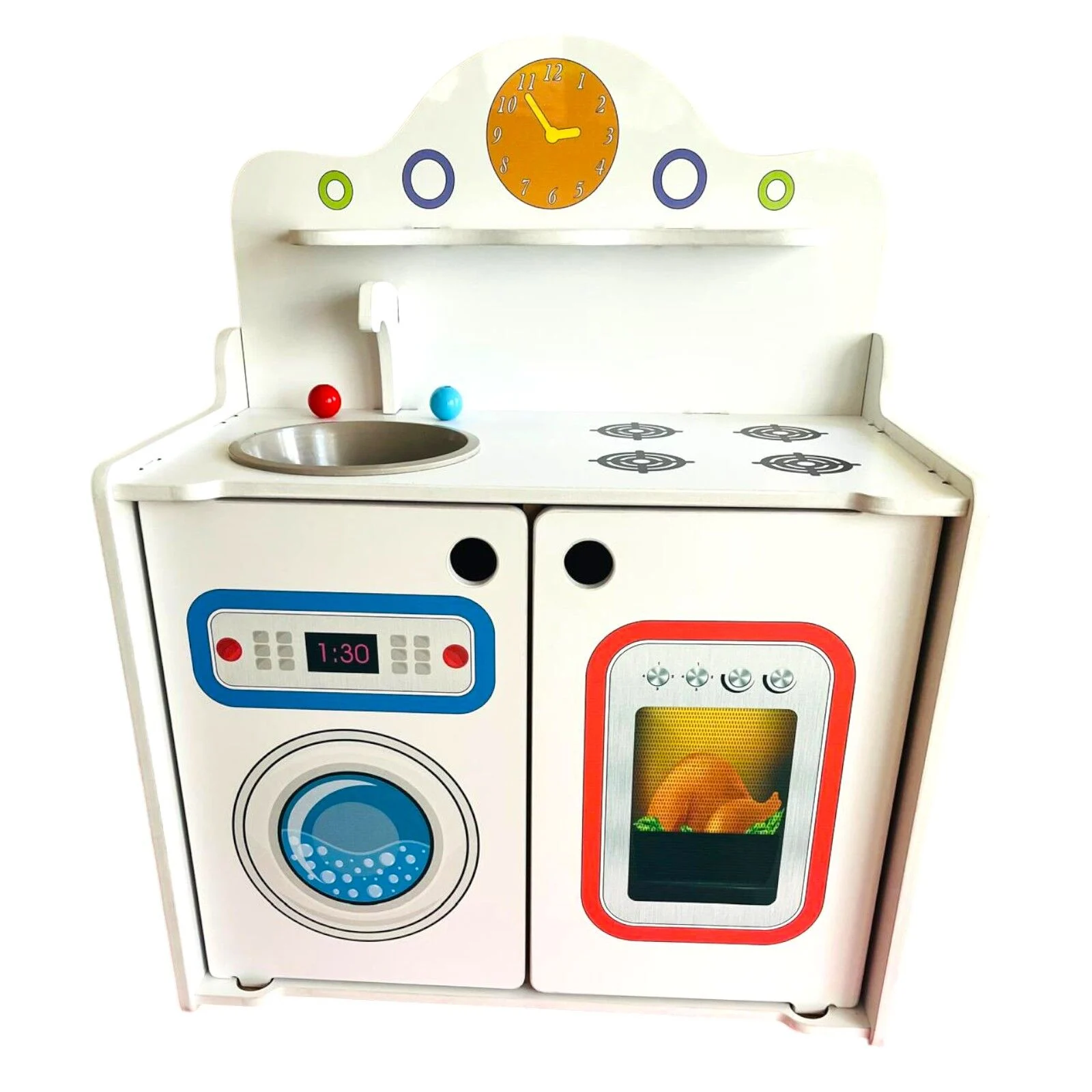 anaokulu için ahşap mini mutfak köşesi çocuk oyun mutfağı seti