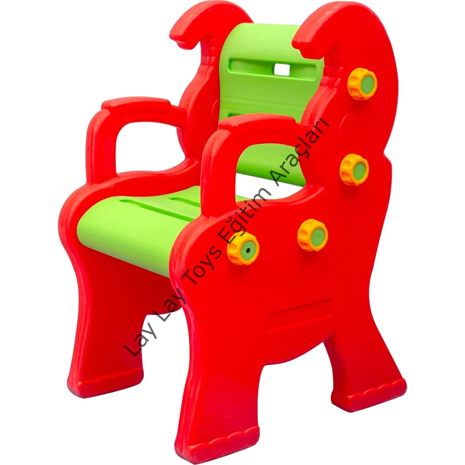 Tek kişilik plastik çocuk bankı anaokulu ve kreşler için renkli oturma ekipmanı