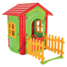 anaokulu için plastik çocuk oyun evi iç ve dış mekan oyun alanı