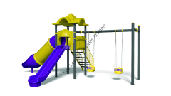 anaokulu ve kreş için geniş platformlu çocuk oyun parkı