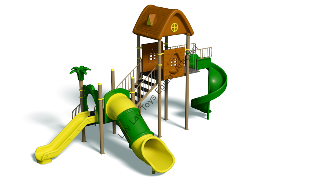 Metal çocuk oyun parkı anaokulu ve kreşler için dış mekân oyun alanı