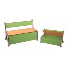 Çocuk sandıklı oturak bank 90x60x50 cm