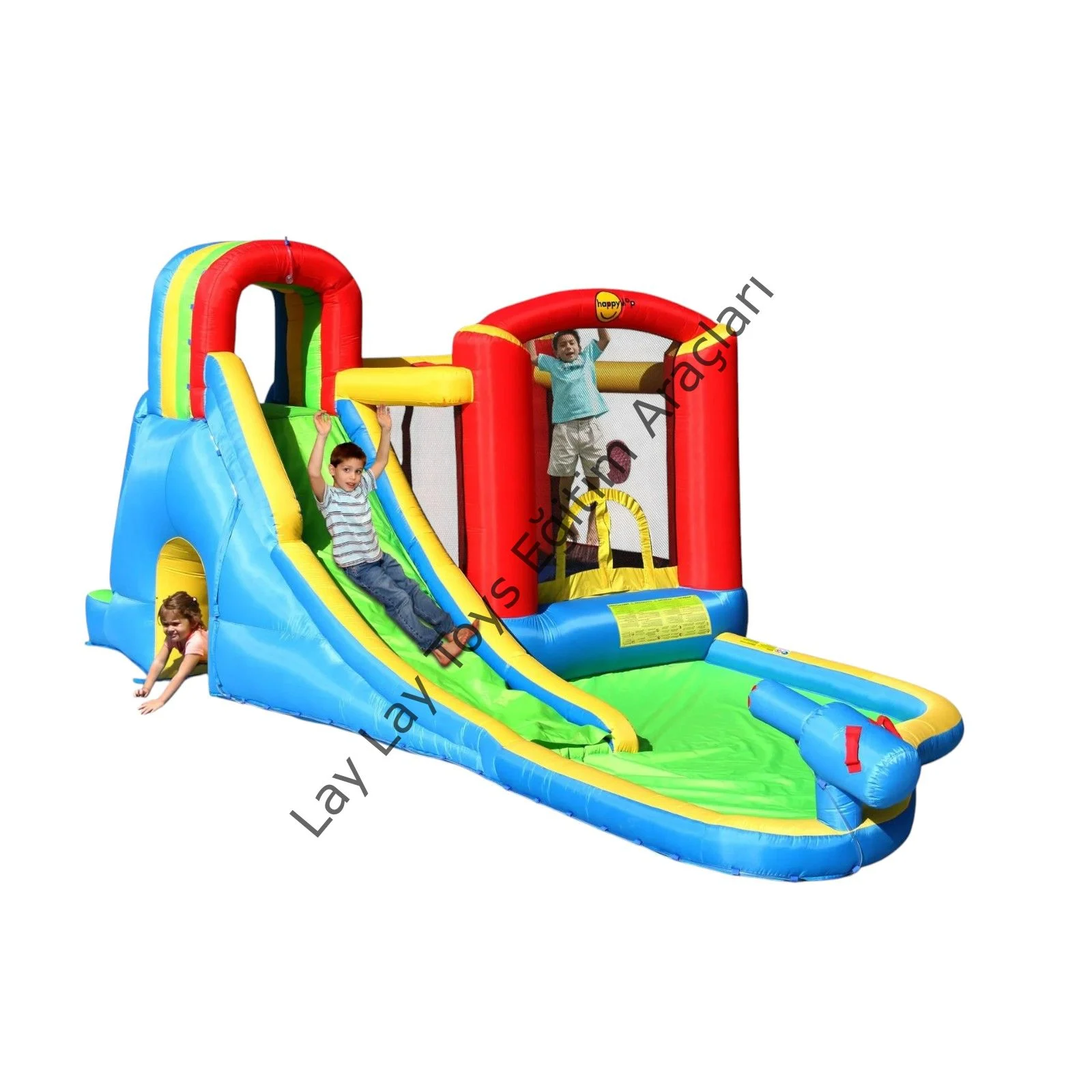 Anaokulu için ıslak kuru şişme su kaydırağı