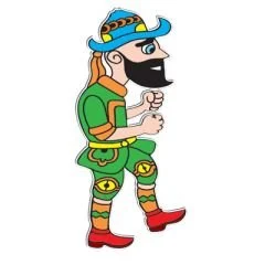 Hacivat Figürü anaokulu ve kreş duvar süsü