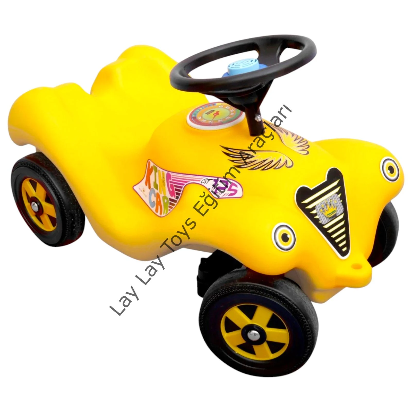 İlk arabam sarı anaokulu ve kreşler için 12 ay üzeri pedalsız çocuk arabası