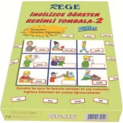 İngilizce Öğreten Resimli Tombala Fiiller 9 kart 81 pul