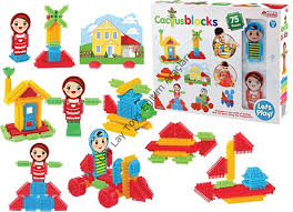 anaokulu için kaktüs blok 75 parça eğitici akıl oyunu