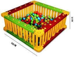 anaokulu için plastik kare çocuk top havuzu geniş oyun alanı