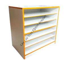 anaokulu için fon karton saklama dolabı 80x80x50 cm