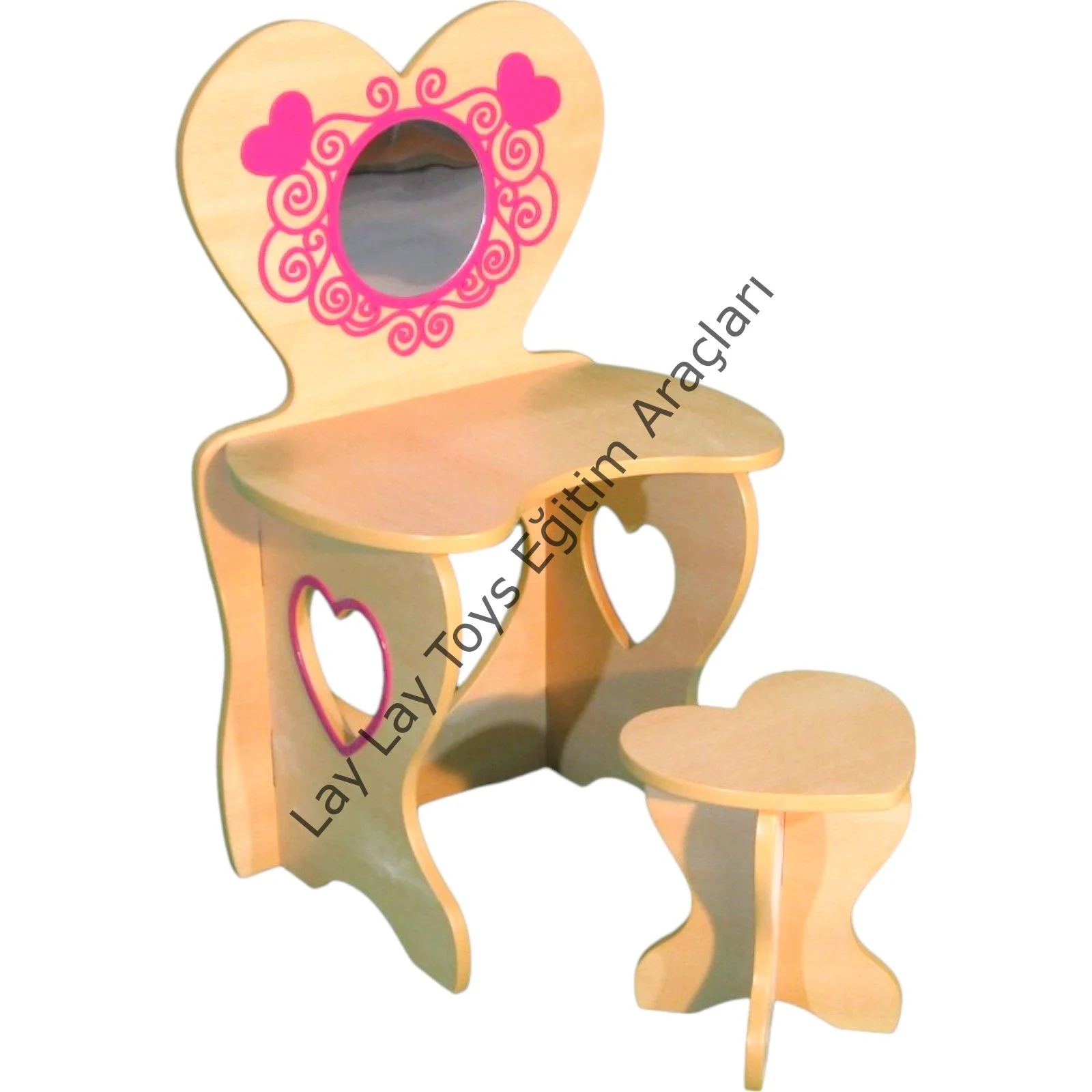 Anaokulu için kayın ahşap güzellik seti