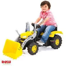 anaokulu için kepçeli çocuk traktörü plastik iş makinesi oyuncağı