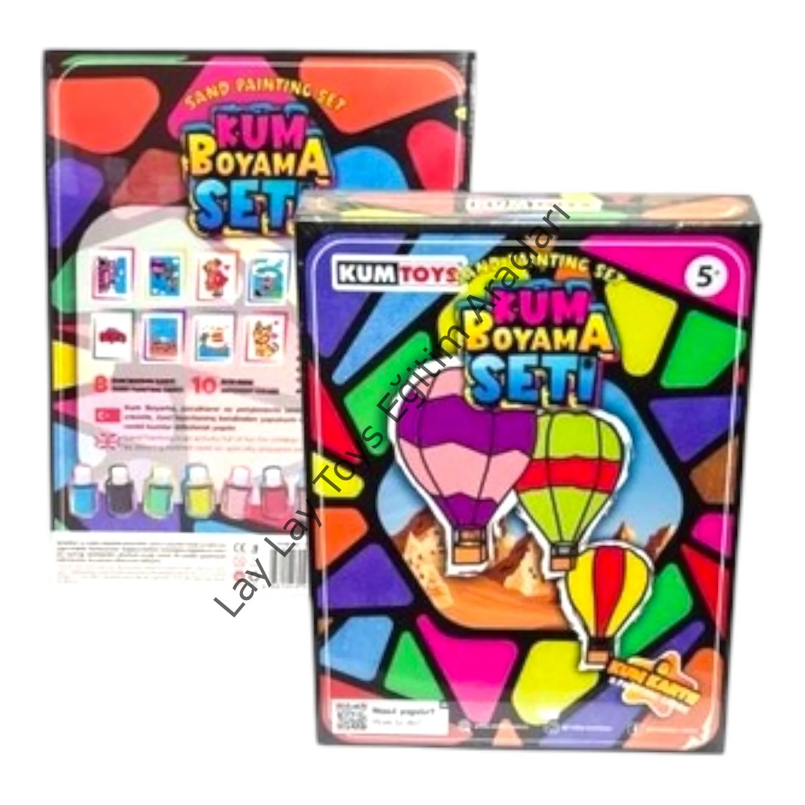 Anaokulu kum boyama seti çocuklar için eğitici ve yaratıcı sanat oyunu