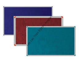 Kumaş kaplı duvara monte pano 60x120 cm eğitim kurumları için alüminyum çerçeveli pano