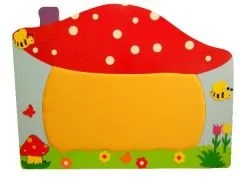 anaokulu için mantar figürlü sınıf panosu 135x100 cm