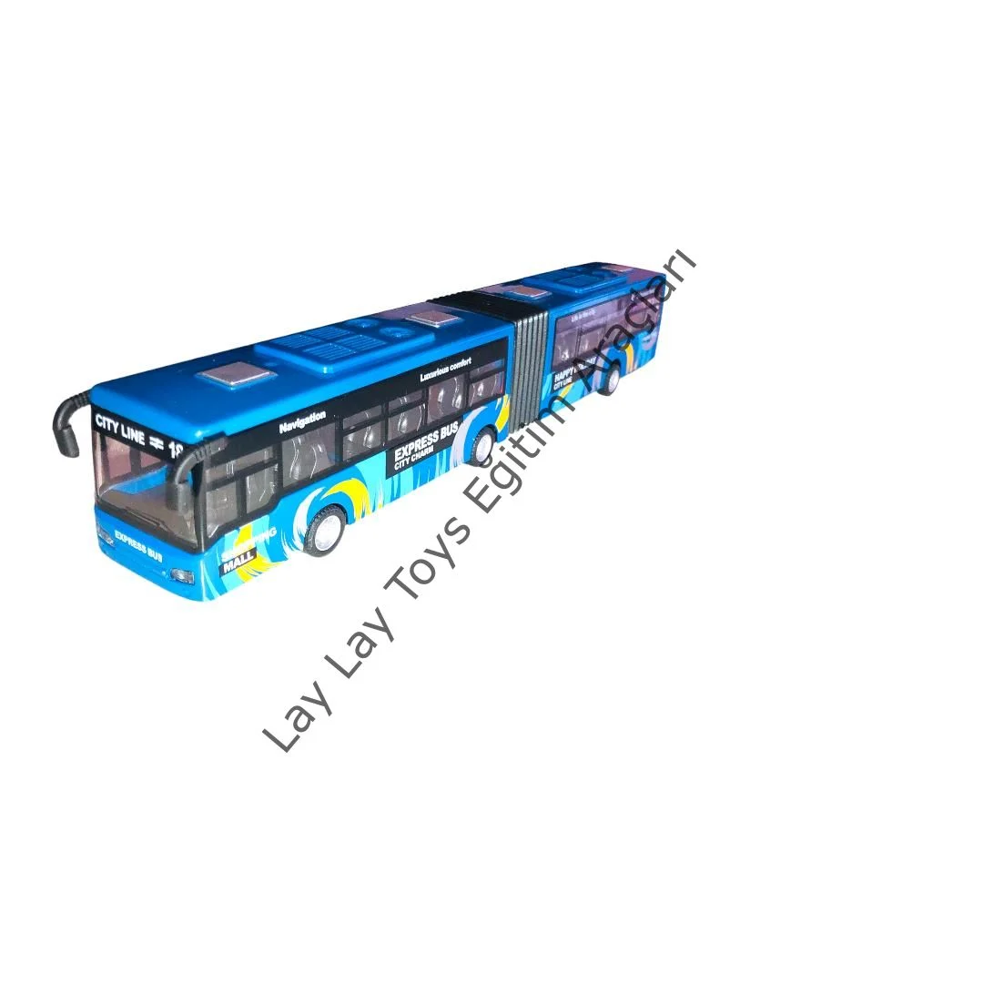 anaokulu için çek bırak metal metrobüs oyuncak otobüs