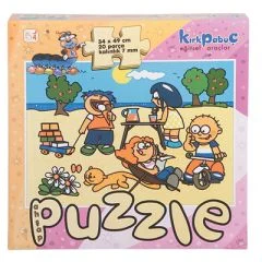 Mevsimler Puzzle Yaz 20 parça ahşap anaokulu puzzle