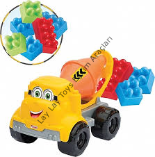 anaokulu için mikser kamyonu lego seti 30 parça eğitici oyuncak