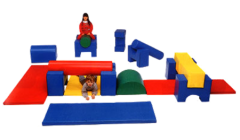 Modüler sünger oyunu 18 parçalı çocuk jimnastik ve spor seti