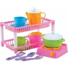 Mutfak Sepeti 2’li 12 parçalı anaokulu oyuncak seti