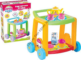 anaokulu için plastik mutfak servis arabası oyuncak