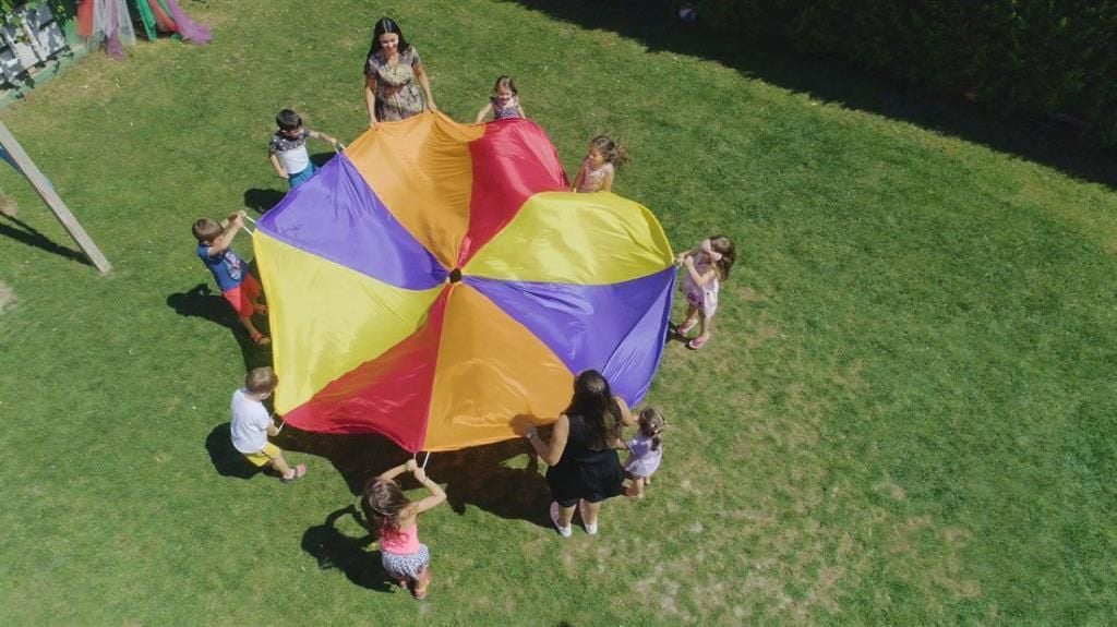 Anaokulu için 3,5 metre paraşüt aktivite oyunu