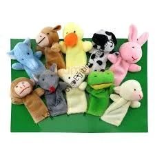 hayvan figürlü 10 lu parmak kukla seti çocuk eğitici kukla oyuncağı